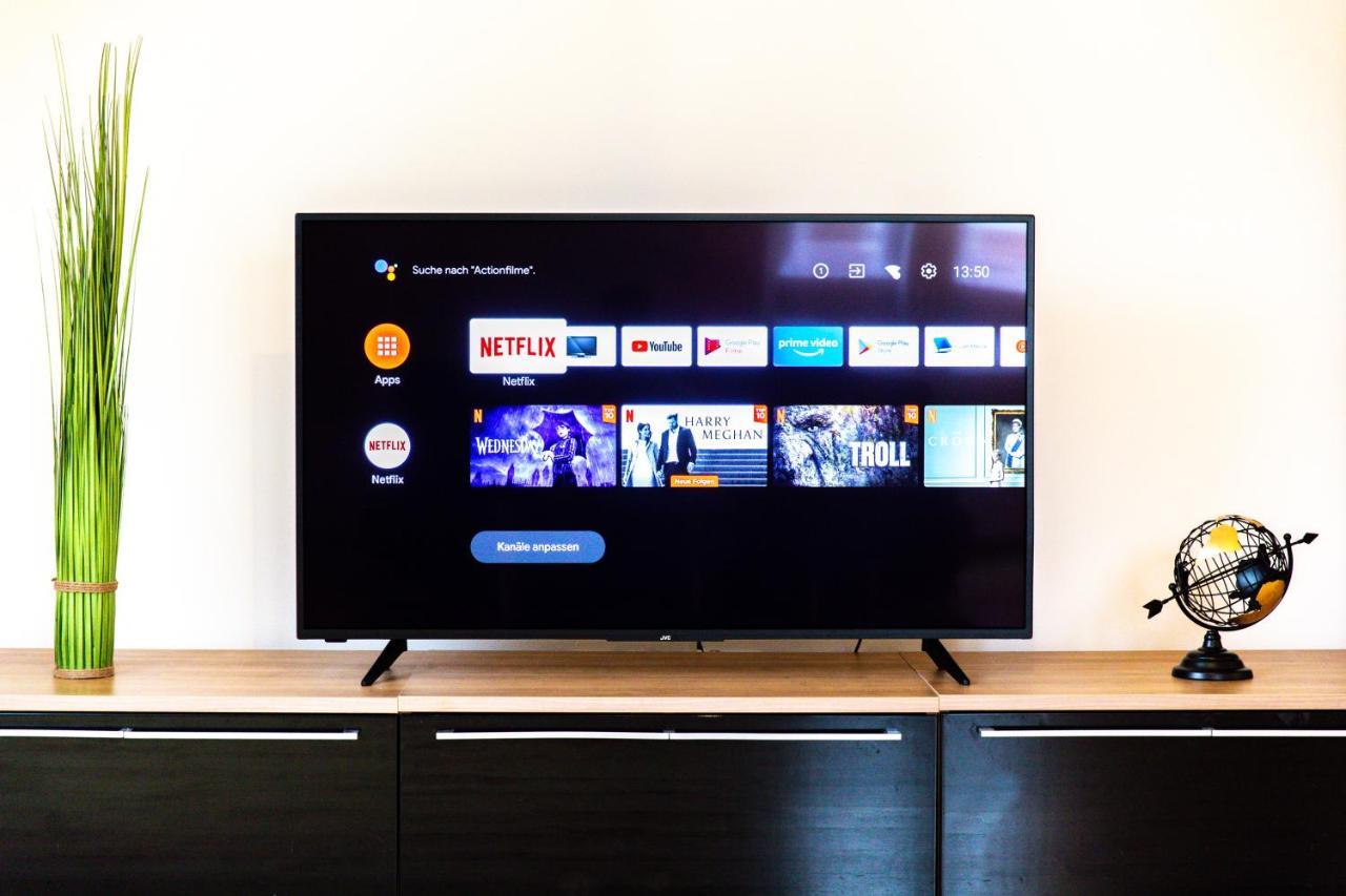 Moderne Dachgeschosswohnung - Parkplatz - Netflix 科堡 外观 照片